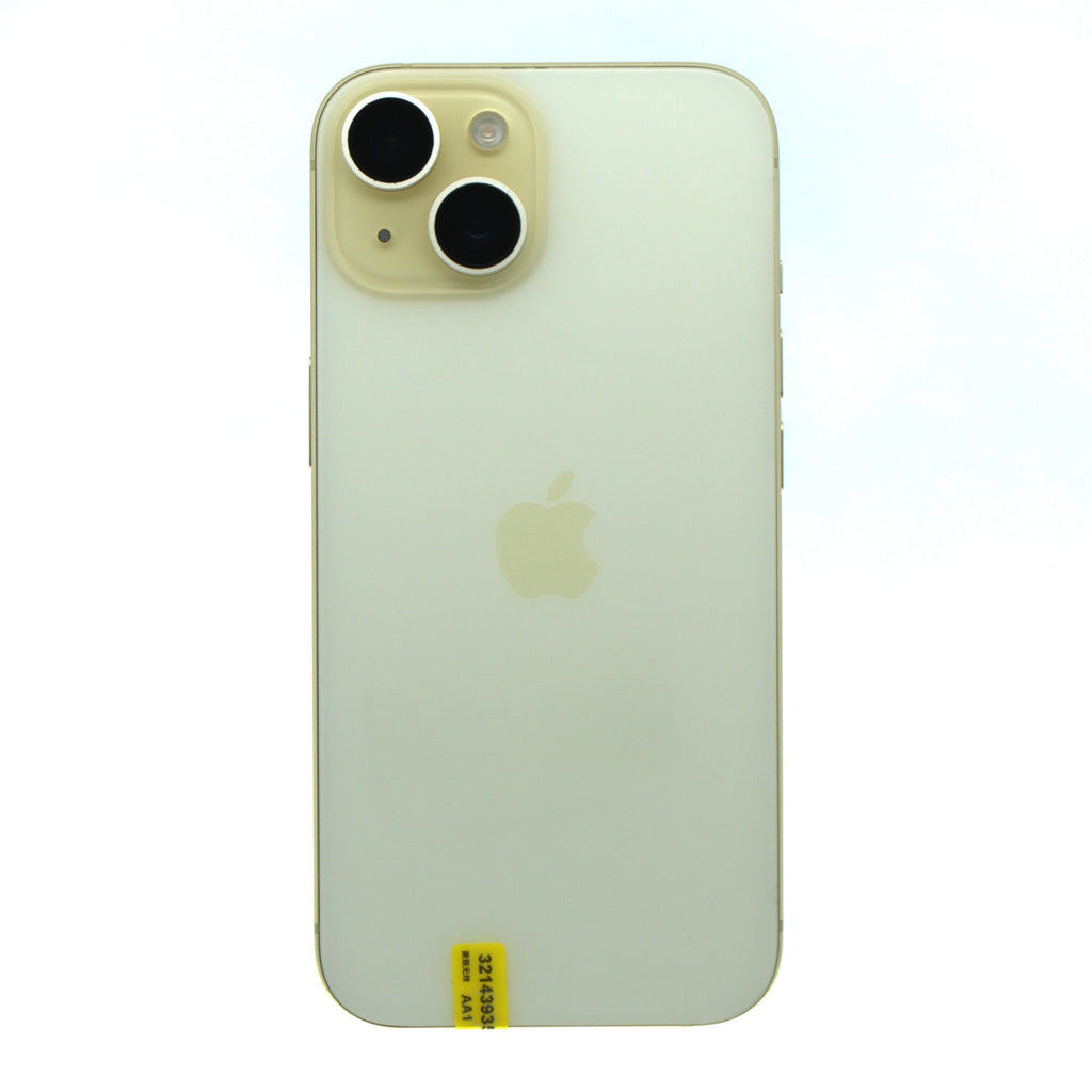 95新 Apple iPhone 15 128G 黃色 中國大陸版